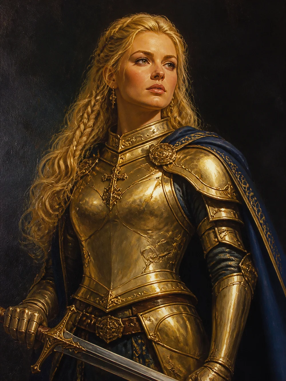 A gold-armored lord, one of Stonegate's recruitable heroes