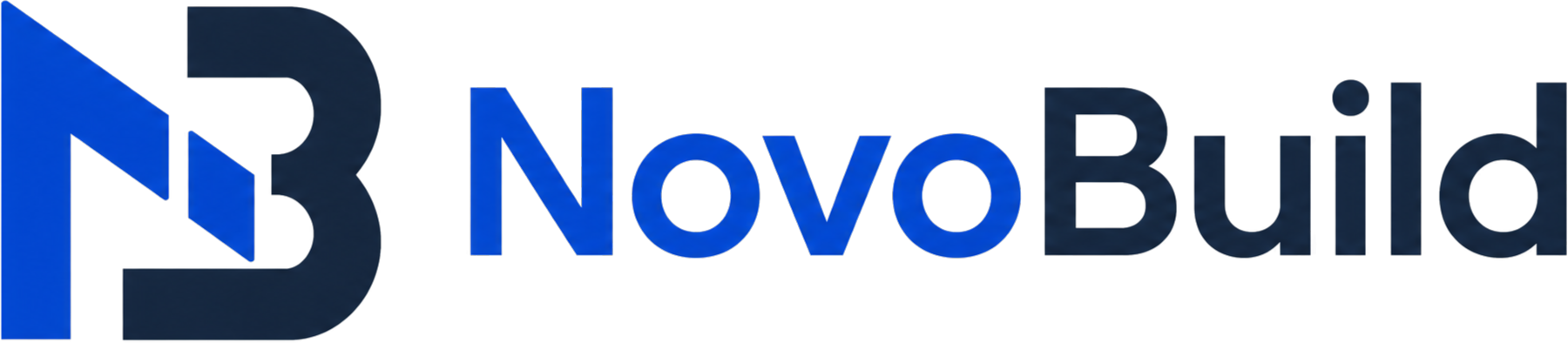 NovoBuild logo lockup (for light backgrounds)
